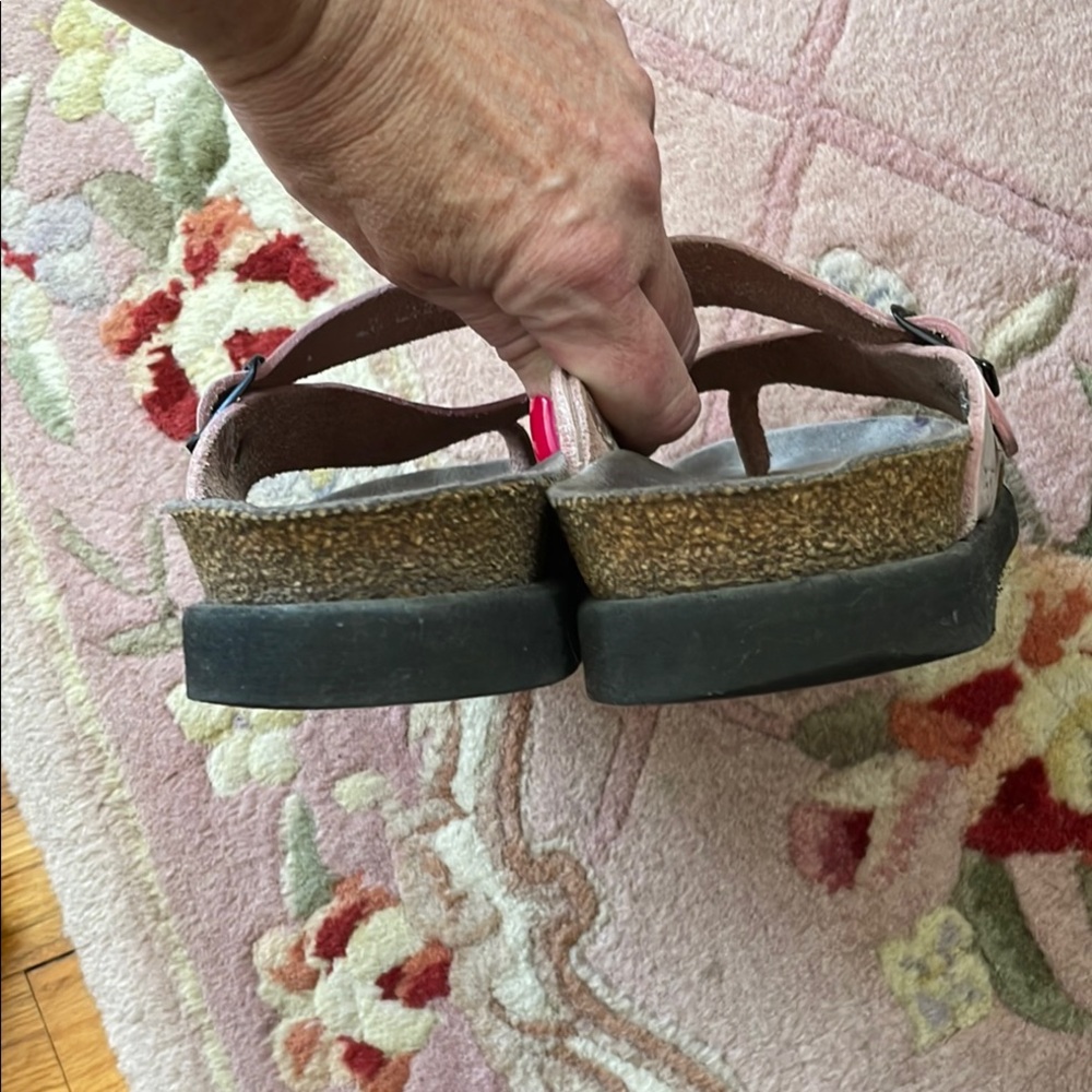 Mephisto Pink Sandals Comfortable Summer Footwear - Picture 7 of 7